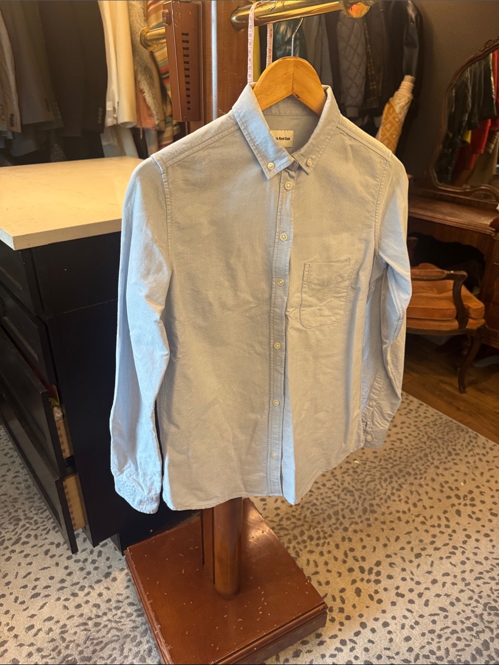 Frank & Oak Light Blue Button-Down Oxford Shirt